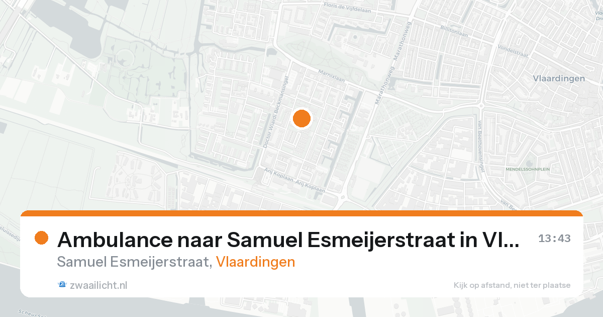 Ambulance naar Samuel Esmeijerstraat in Vlaardingen — 19 aug 2026