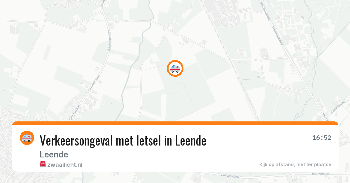Verkeersongeval met letsel in Leende — 28 mei 2026