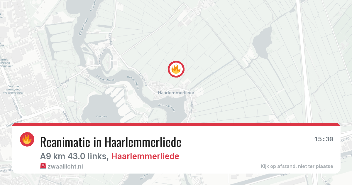 Reanimatie in Haarlemmerliede — 30 apr 2026