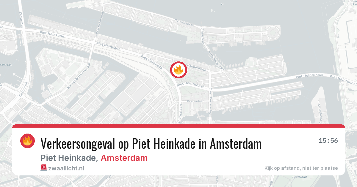 Verkeersongeval op Piet Heinkade in Amsterdam — 1 jun 2026