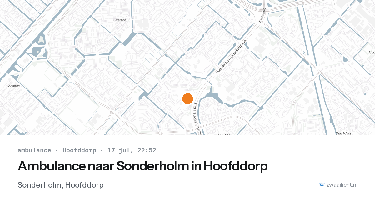 Ambulance naar Sonderholm in Hoofddorp — 13 feb 2026
