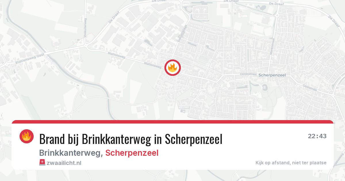 Brand bij Brinkkanterweg in Scherpenzeel — 19 jun 2026
