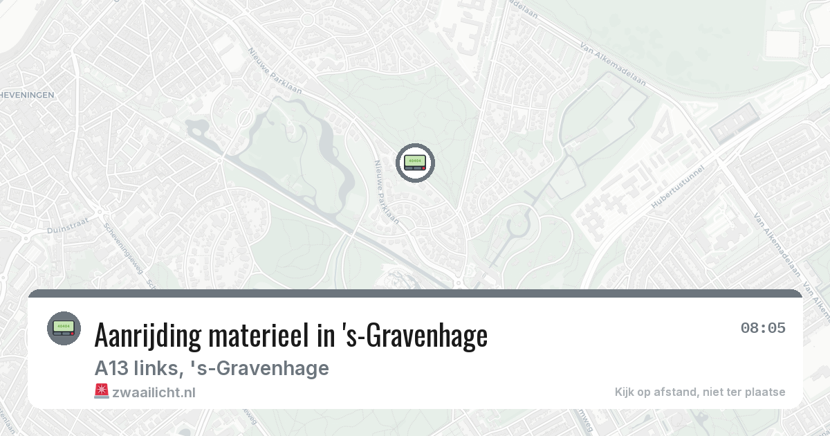 Aanrijding materieel in 's-Gravenhage — 11 feb 2026
