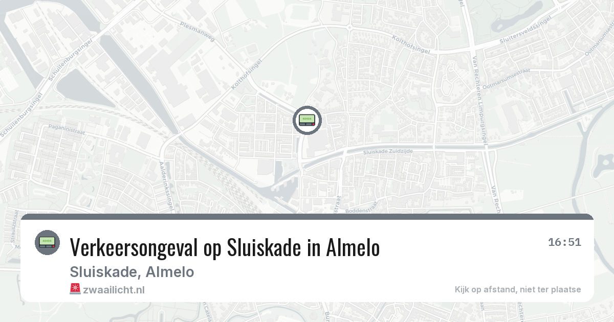 Verkeersongeval op Sluiskade in Almelo — 13 mrt 2026