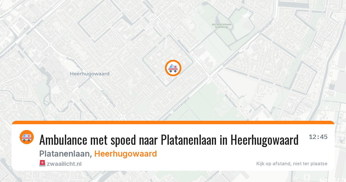 Ambulance met spoed naar Platanenlaan in Heerhugowaard — 22 jun 2026
