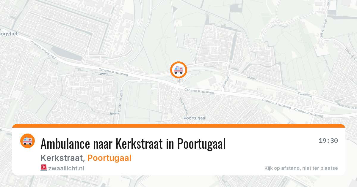 Ambulance naar Kerkstraat in Poortugaal — 24 jul 2026