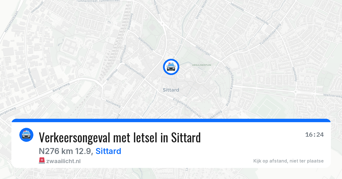 Verkeersongeval met letsel in Sittard — 30 apr 2026