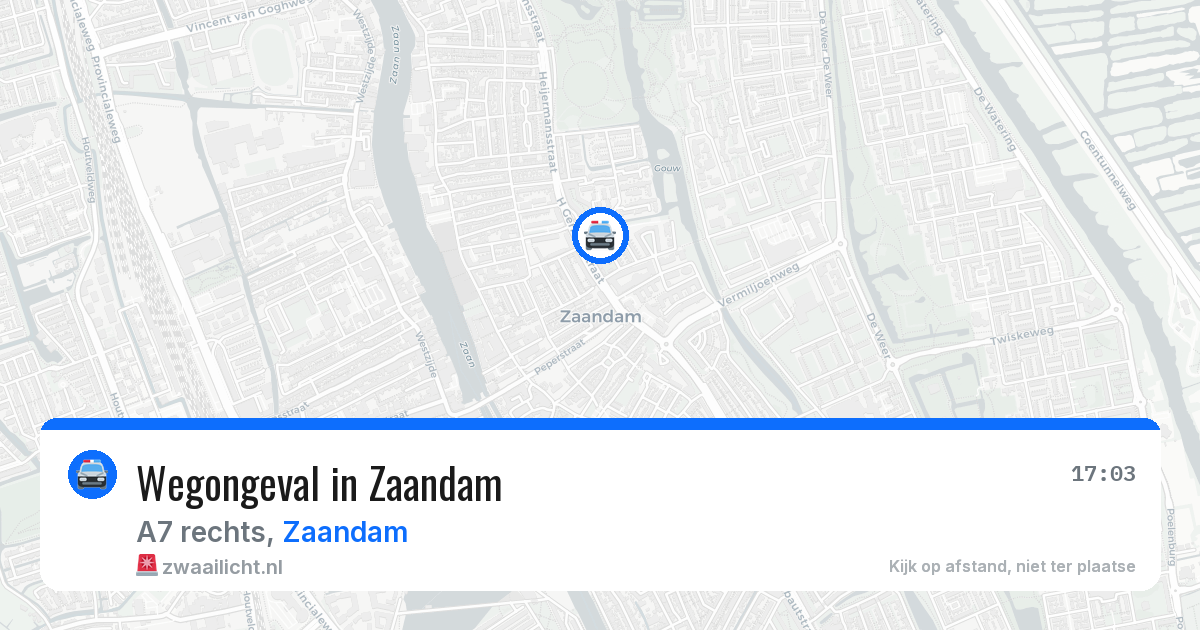 Wegongeval in Zaandam — 13 mei 2026