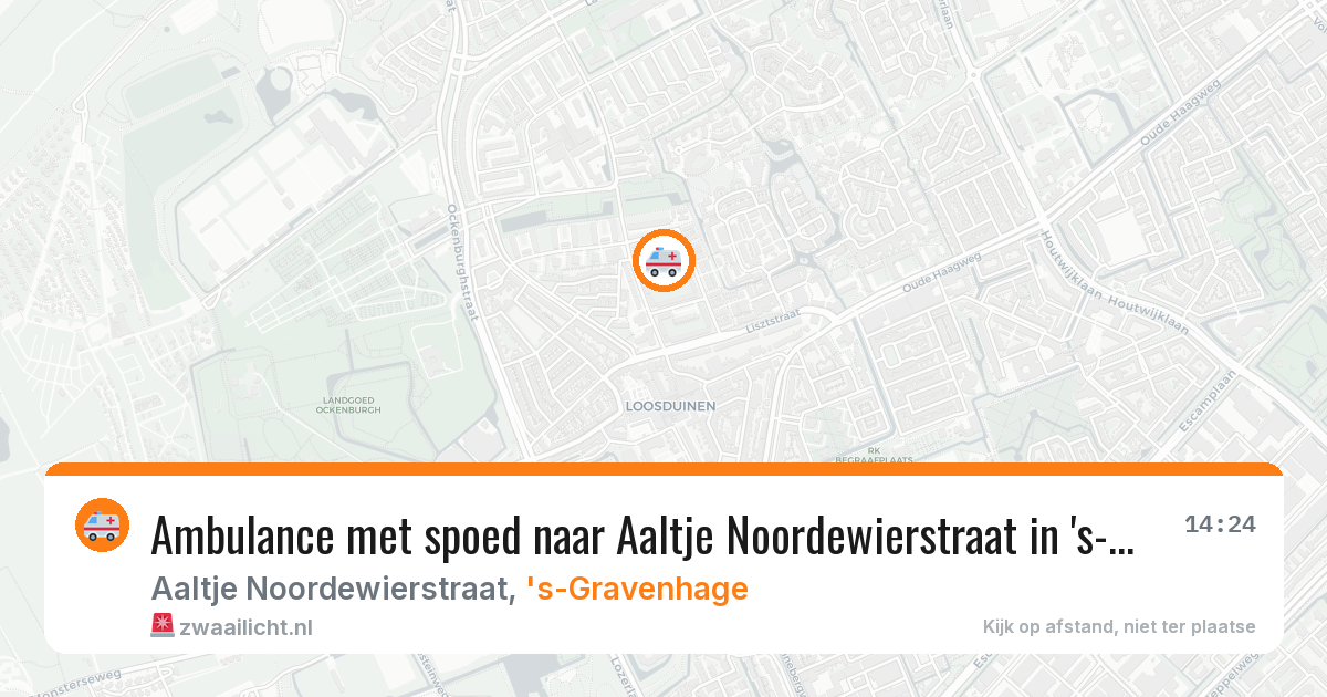Ambulance met spoed naar Aaltje Noordewierstraat in 's-Gravenhage — 30 jun 2026
