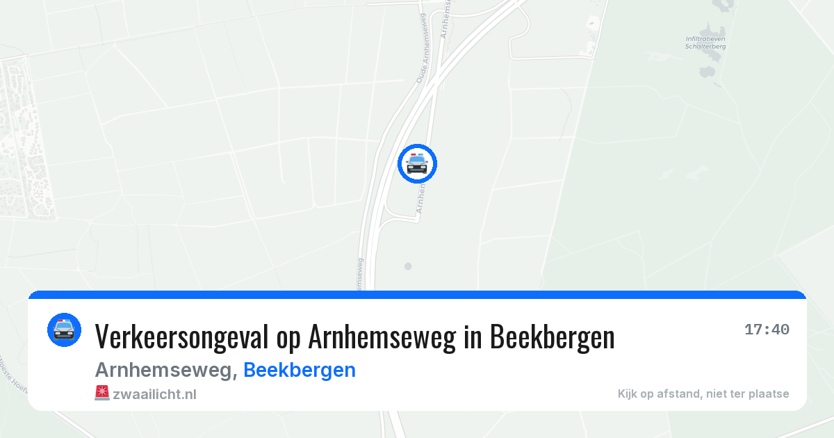 Verkeersongeval op Arnhemseweg in Beekbergen — 23 jul 2026