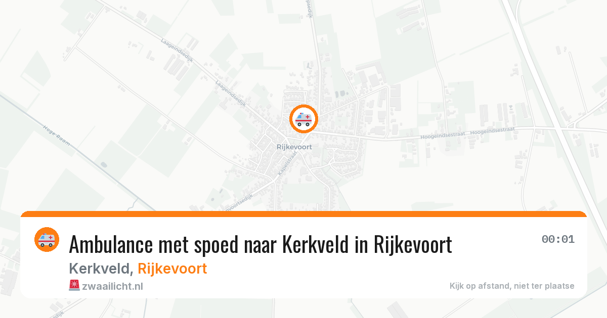 Ambulance met spoed naar Kerkveld in Rijkevoort — 26 jun 2026