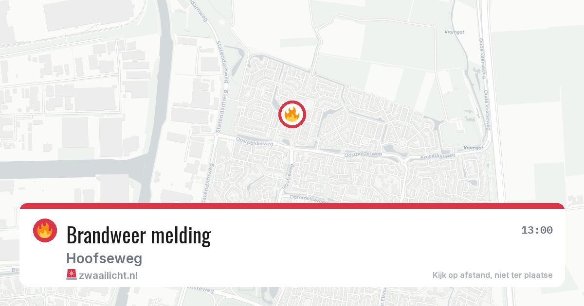 Brandweer melding — 30 apr 2026