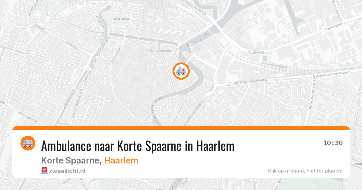 Ambulance naar Korte Spaarne in Haarlem — 19 jun 2026