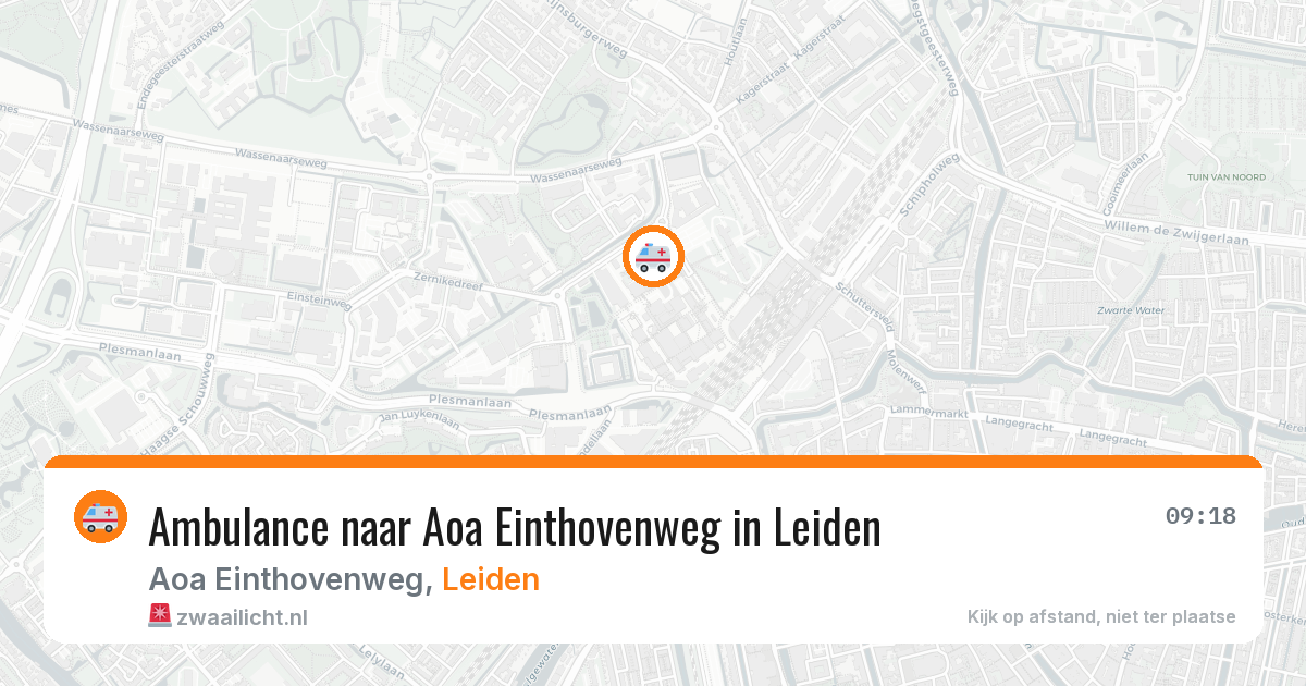 Ambulance naar Aoa Einthovenweg in Leiden — 30 jan 2026