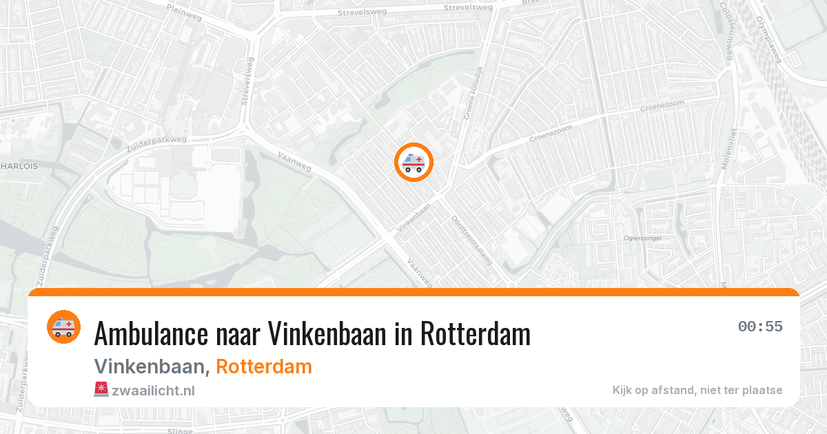 Ambulance naar Vinkenbaan in Rotterdam — 21 mei 2026