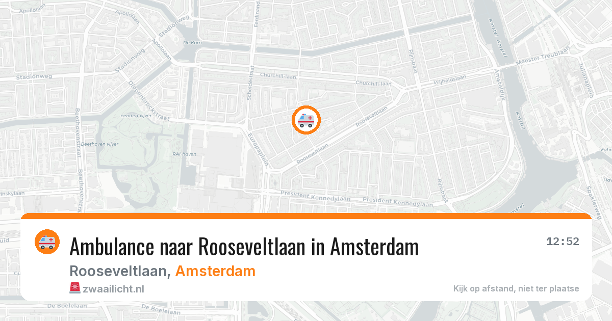 Ambulance naar Rooseveltlaan in Amsterdam — 7 apr 2026