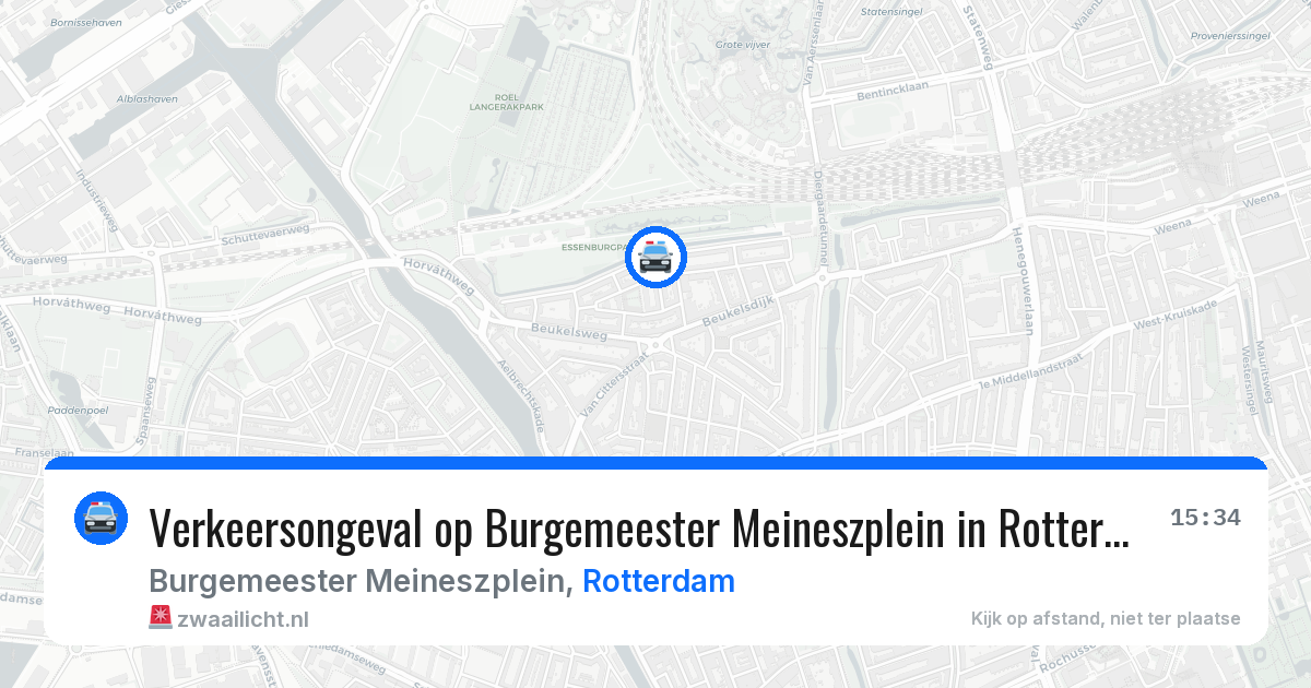 Verkeersongeval op Burgemeester Meineszplein in Rotterdam — 2 jun 2026
