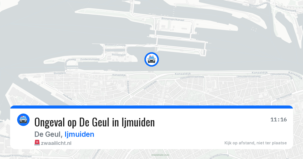Ongeval op De Geul in Ijmuiden — 28 mrt 2026