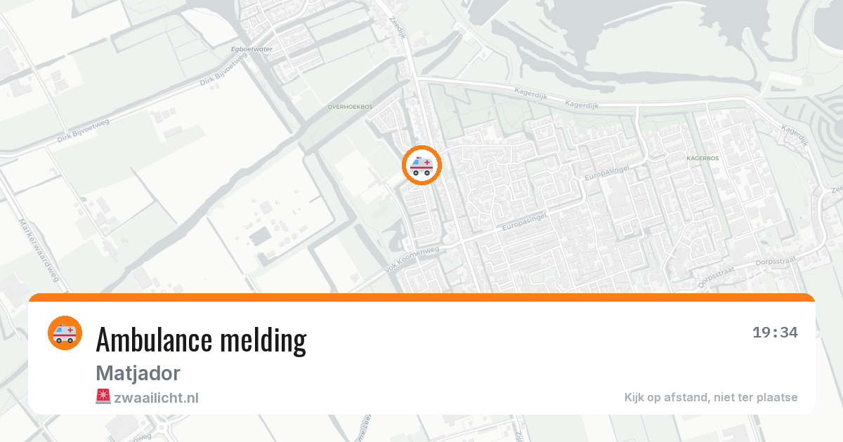 Ambulance melding — 21 jun 2026