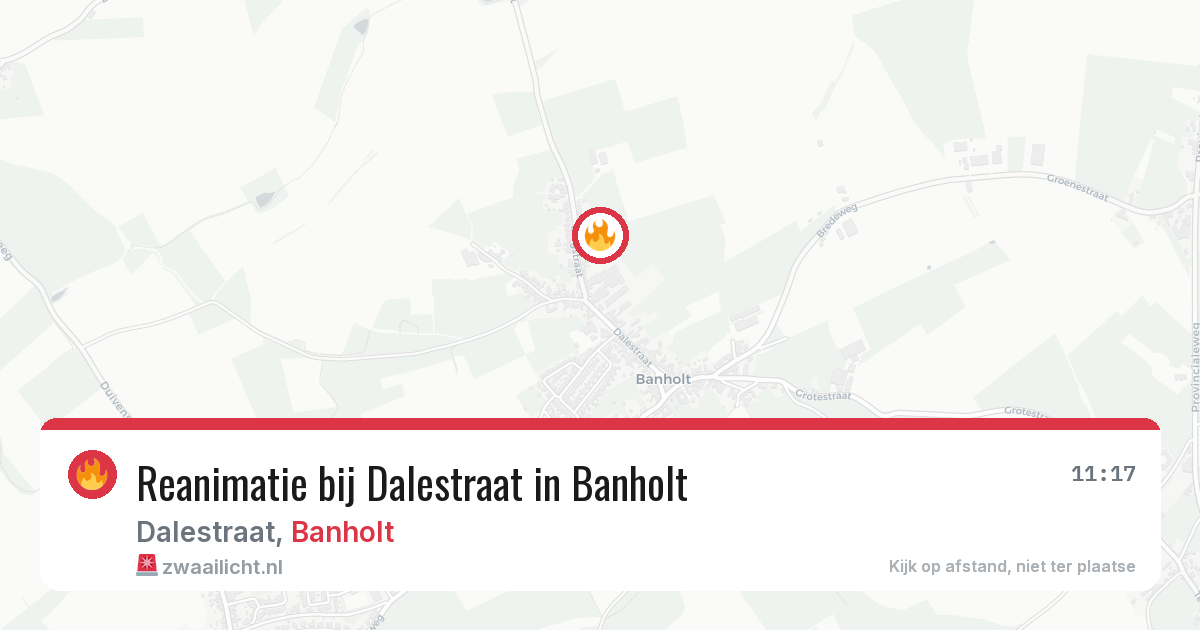 Reanimatie bij Dalestraat in Banholt — 24 mei 2026