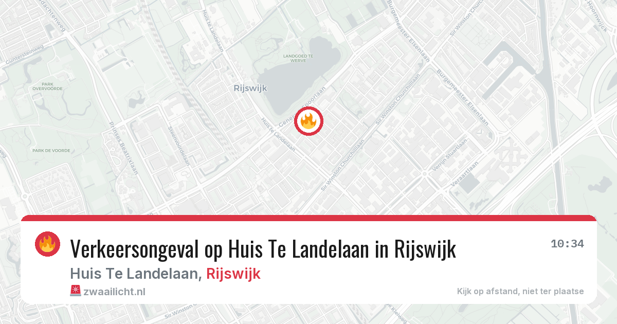 Verkeersongeval op Huis Te Landelaan in Rijswijk — 13 mei 2026