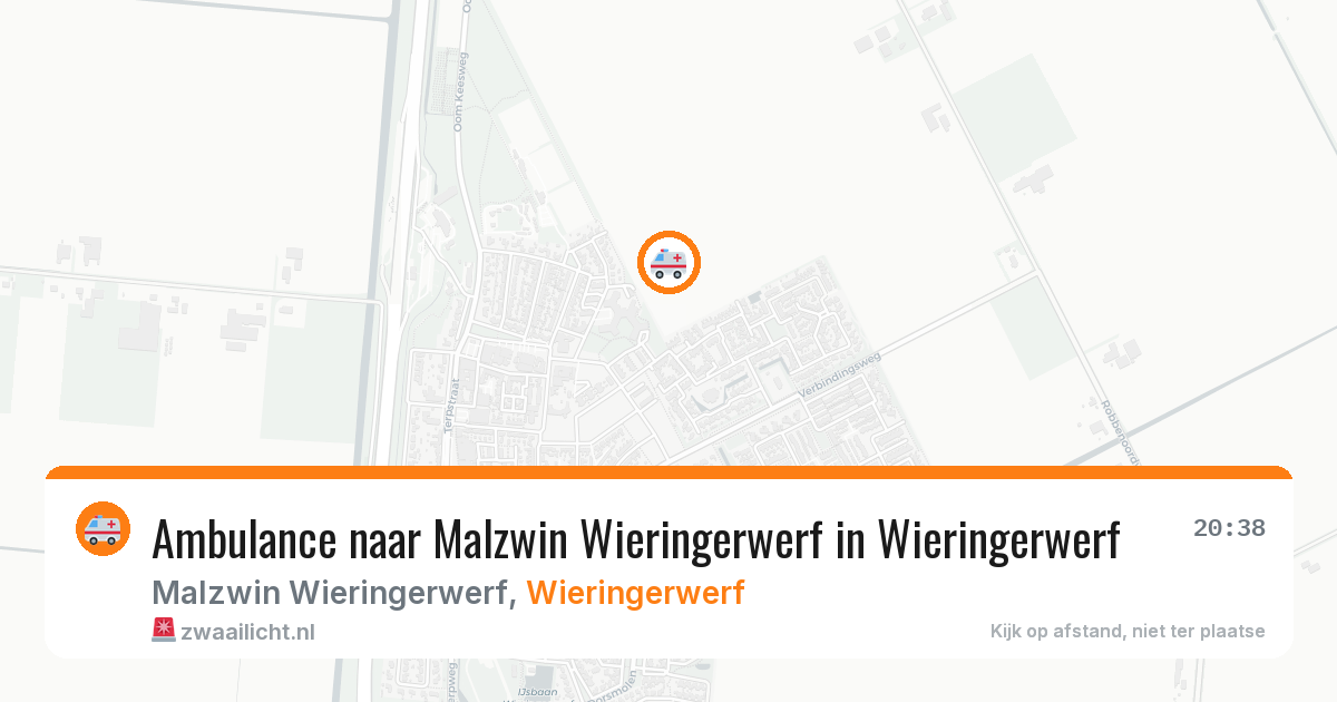 Ambulance naar Malzwin Wieringerwerf in Wieringerwerf — 6 aug 2026