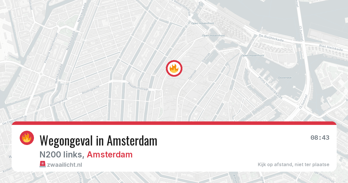 Wegongeval in Amsterdam — 25 jun 2026