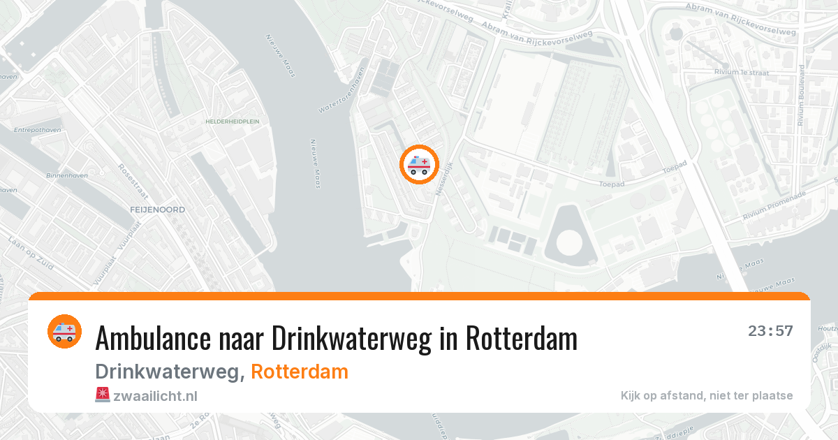 Ambulance naar Drinkwaterweg in Rotterdam — 17 mei 2026