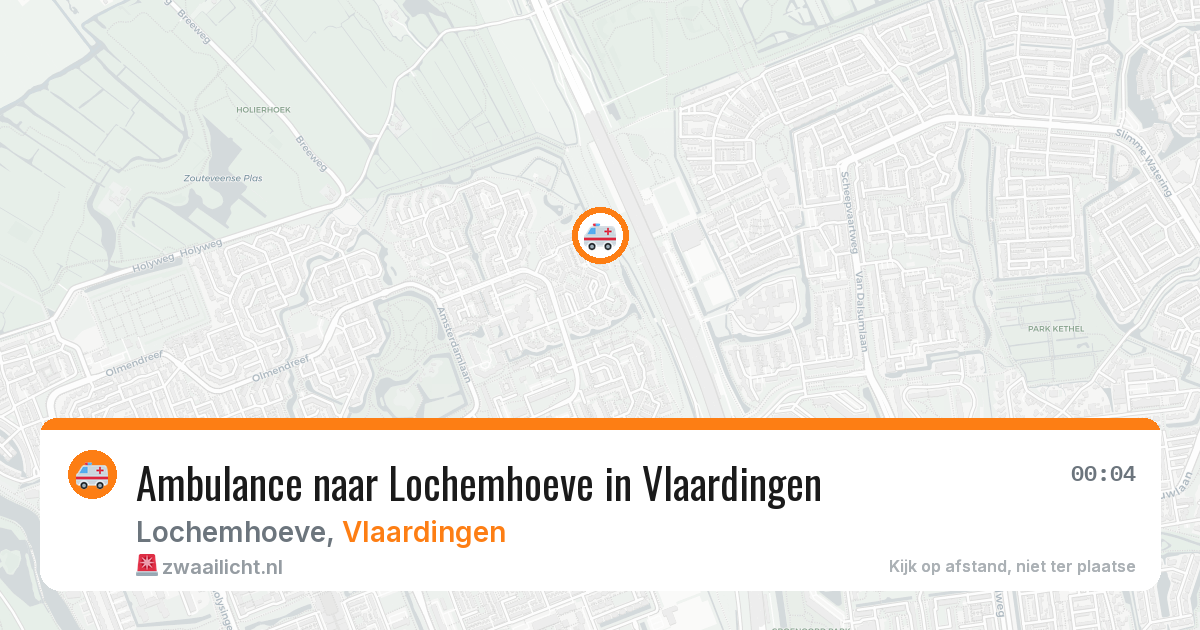 Ambulance naar Lochemhoeve in Vlaardingen — 13 aug 2026