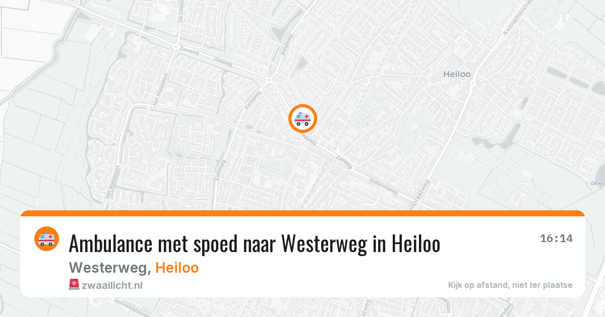 Ambulance met spoed naar Westerweg in Heiloo — 14 apr 2026