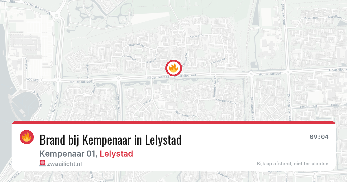 Brand bij Kempenaar in Lelystad — 28 jun 2026