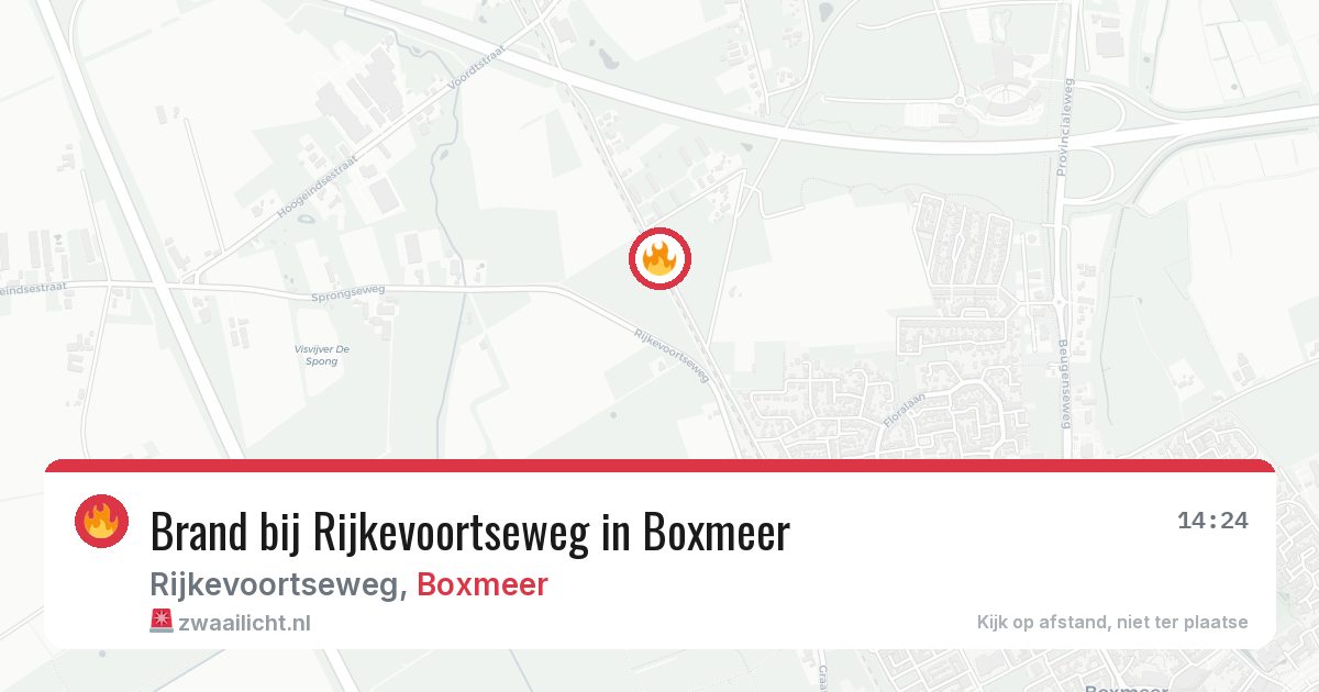 Brand bij Rijkevoortseweg in Boxmeer — 12 aug 2026