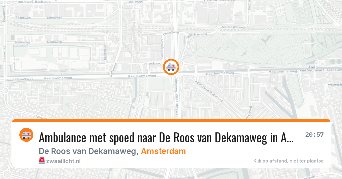 Ambulance met spoed naar De Roos van Dekamaweg in Amsterdam — 4 jun 2026