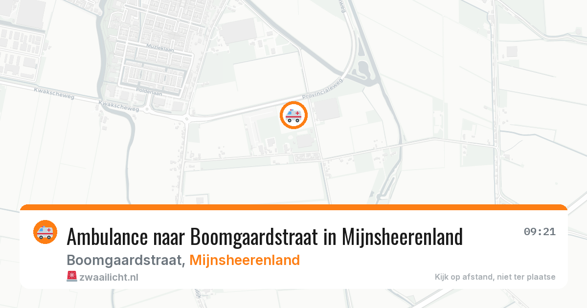 Ambulance naar Boomgaardstraat in Mijnsheerenland — 7 mei 2026