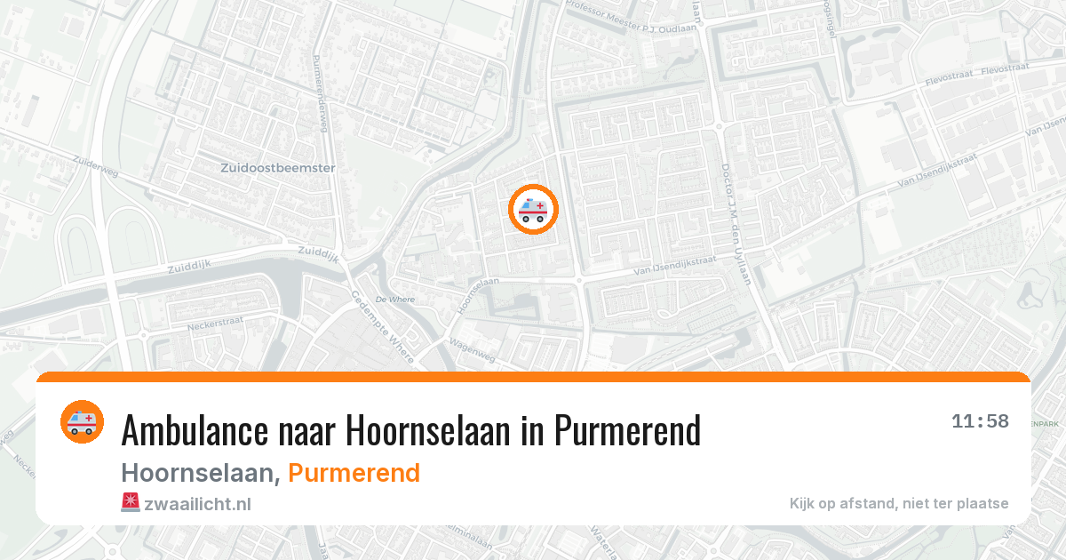 Ambulance naar Hoornselaan in Purmerend — 19 jun 2026