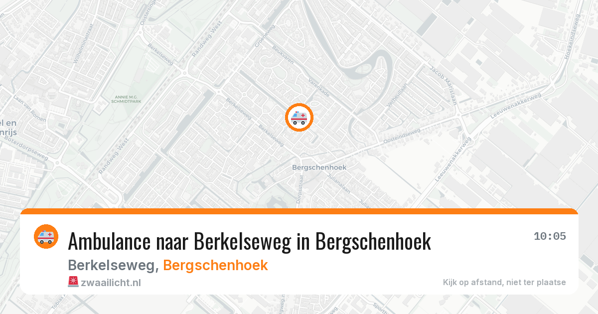 Ambulance naar Berkelseweg in Bergschenhoek — 14 jul 2026