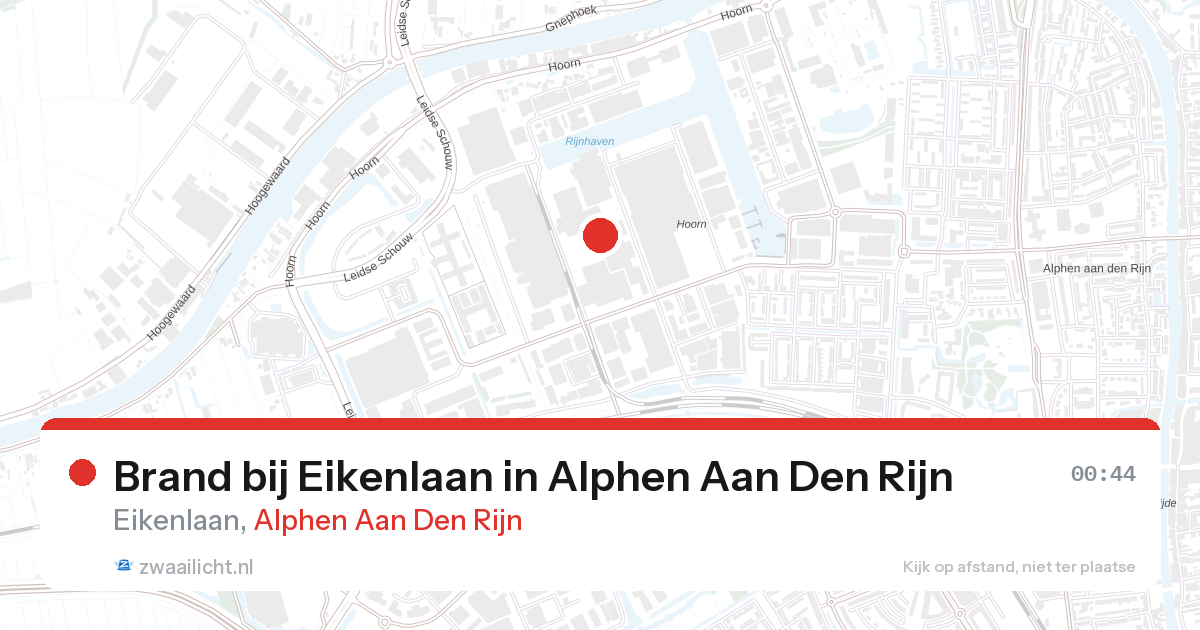 Brand bij Eikenlaan in Alphen Aan Den Rijn — 26 aug 2026