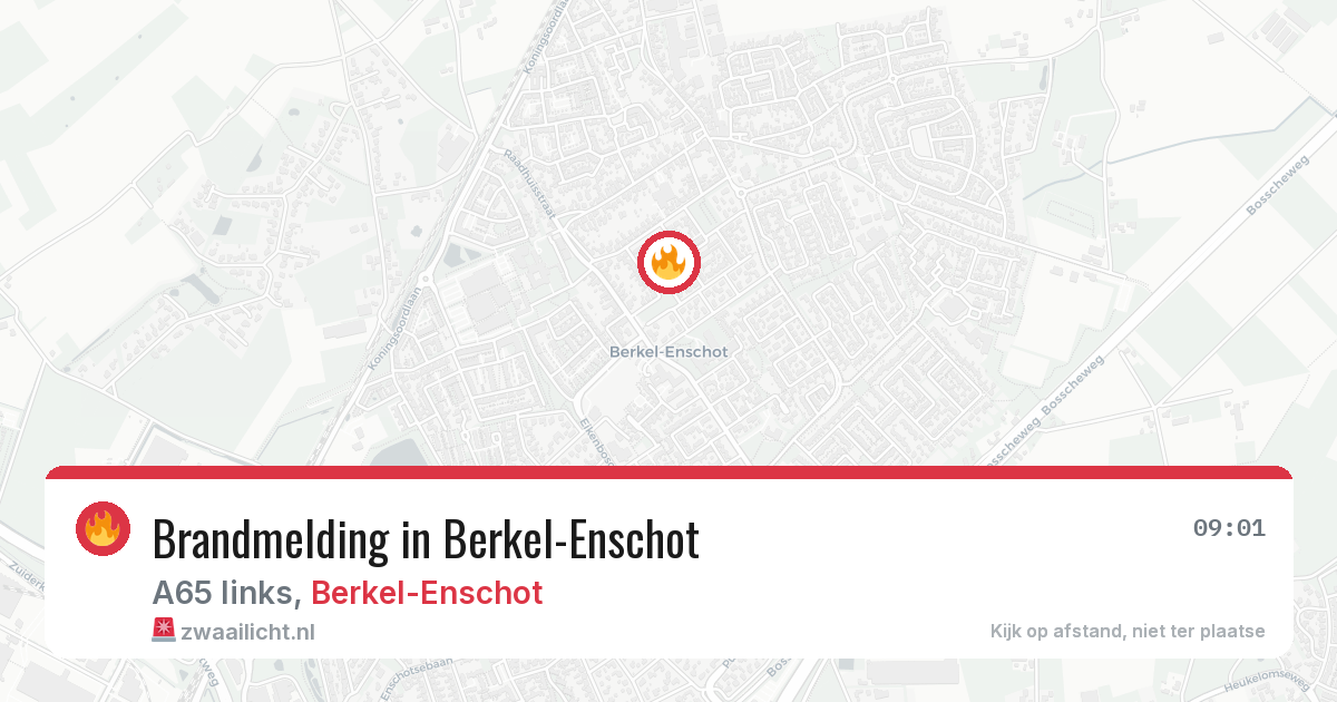 Brandmelding in Berkel-Enschot — 29 jul 2026