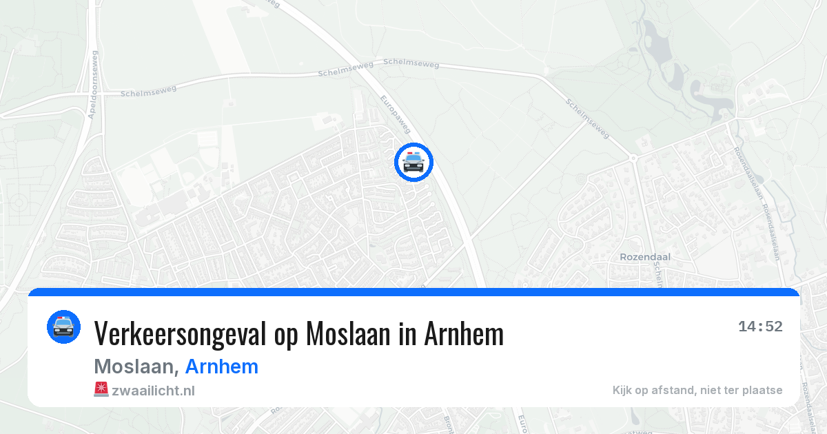 Verkeersongeval op Moslaan in Arnhem — 19 jan 2026