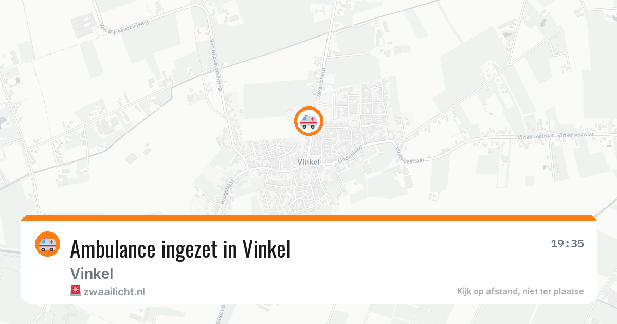 Ambulance ingezet in Vinkel — 26 mrt 2026