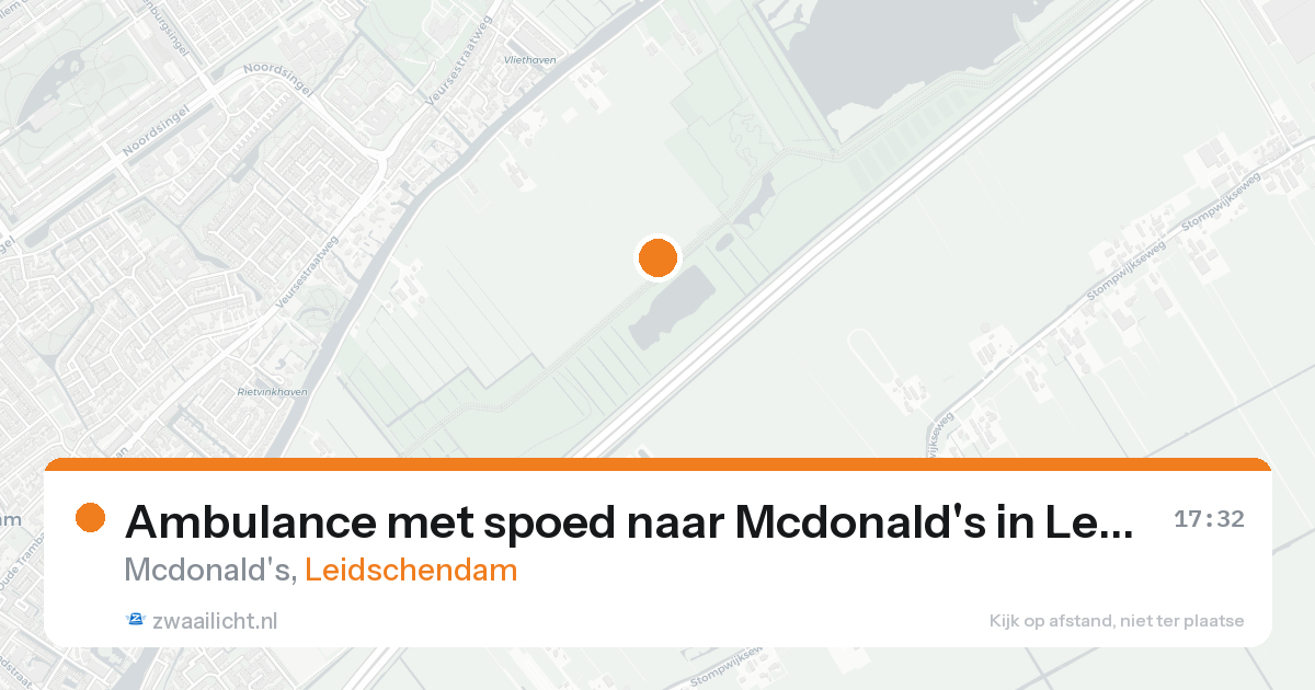 Ambulance met spoed naar Mcdonald's in Leidschendam — 23 aug 2026