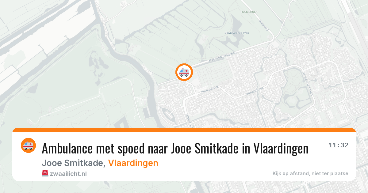 Ambulance met spoed naar Jooe Smitkade in Vlaardingen — 14 jun 2026