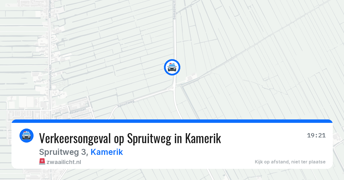 Verkeersongeval op Spruitweg in Kamerik — 12 feb 2026