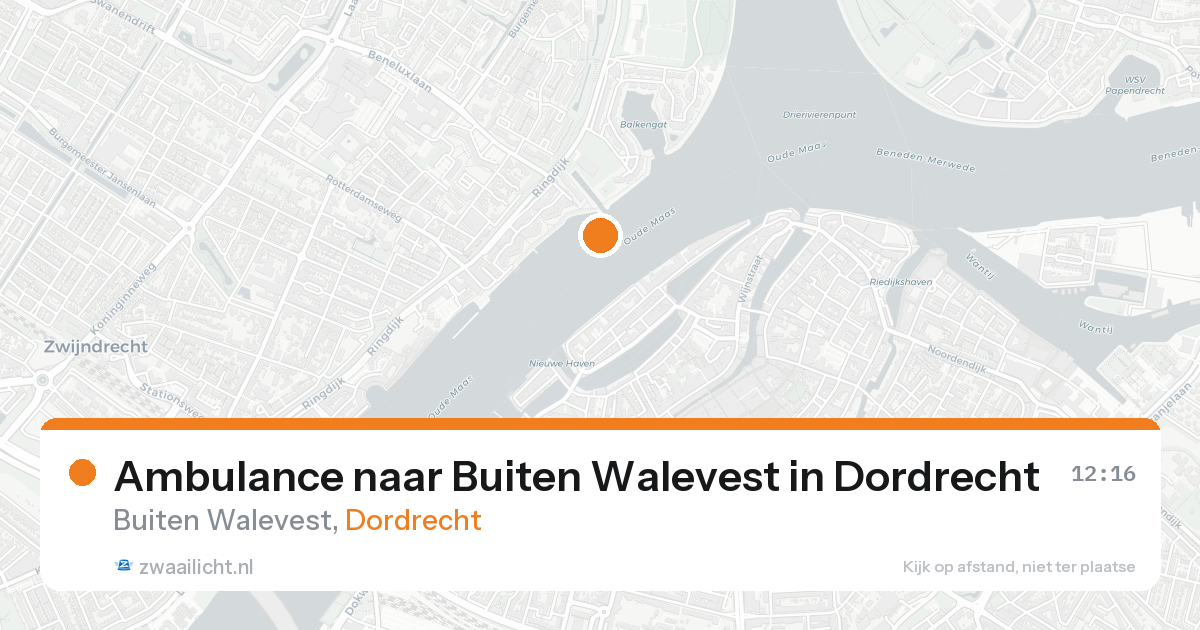 Ambulance naar Buiten Walevest in Dordrecht — 7 feb 2026