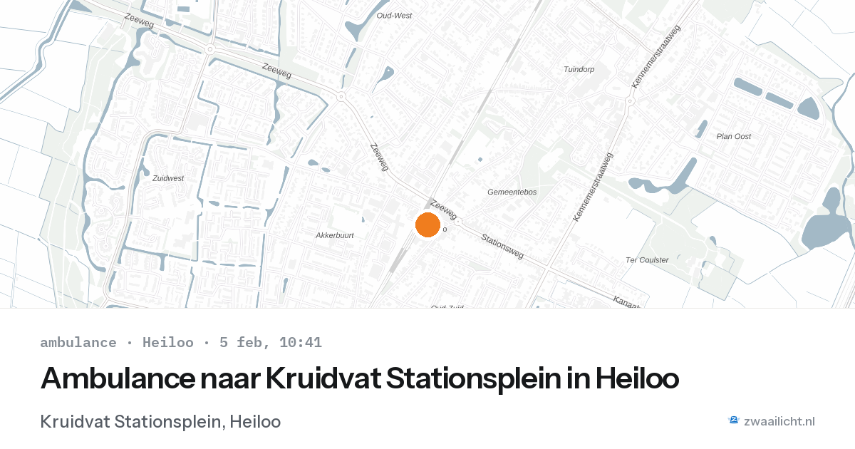 Ambulance naar Kruidvat Stationsplein in Heiloo — 5 feb 2026