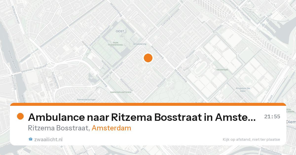 Ambulance naar Ritzema Bosstraat in Amsterdam — 19 aug 2026