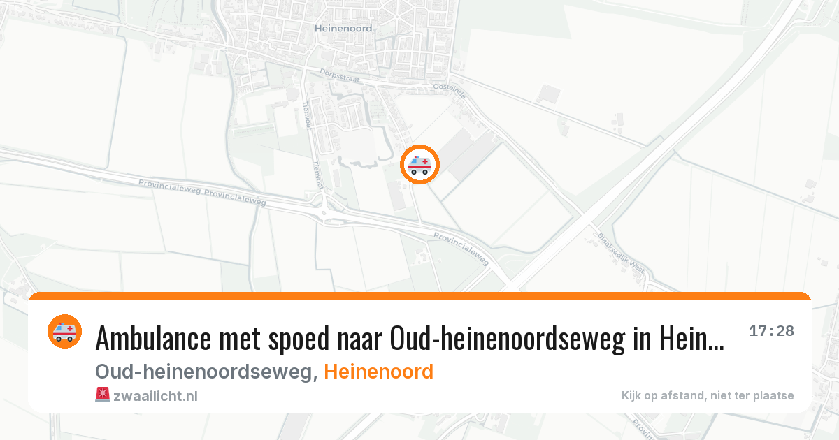 Ambulance met spoed naar Oud-heinenoordseweg in Heinenoord — 2 apr 2026