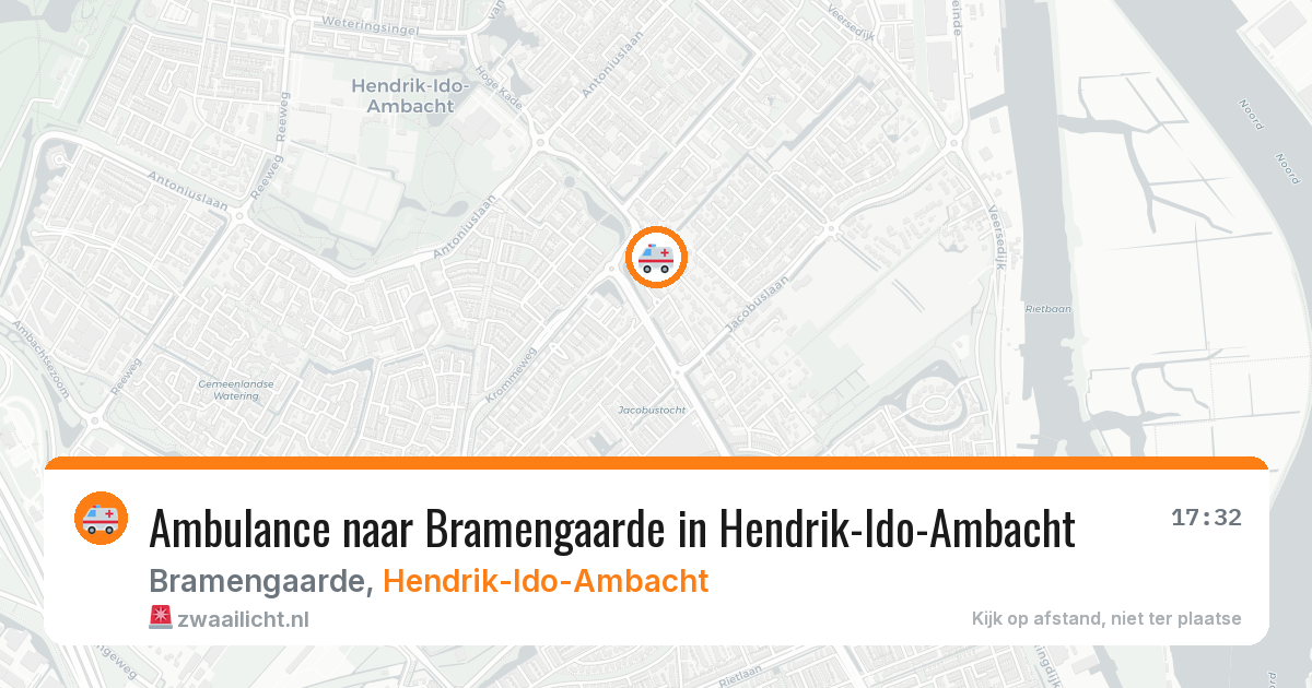 Ambulance naar Bramengaarde in Hendrik-Ido-Ambacht — 5 aug 2026