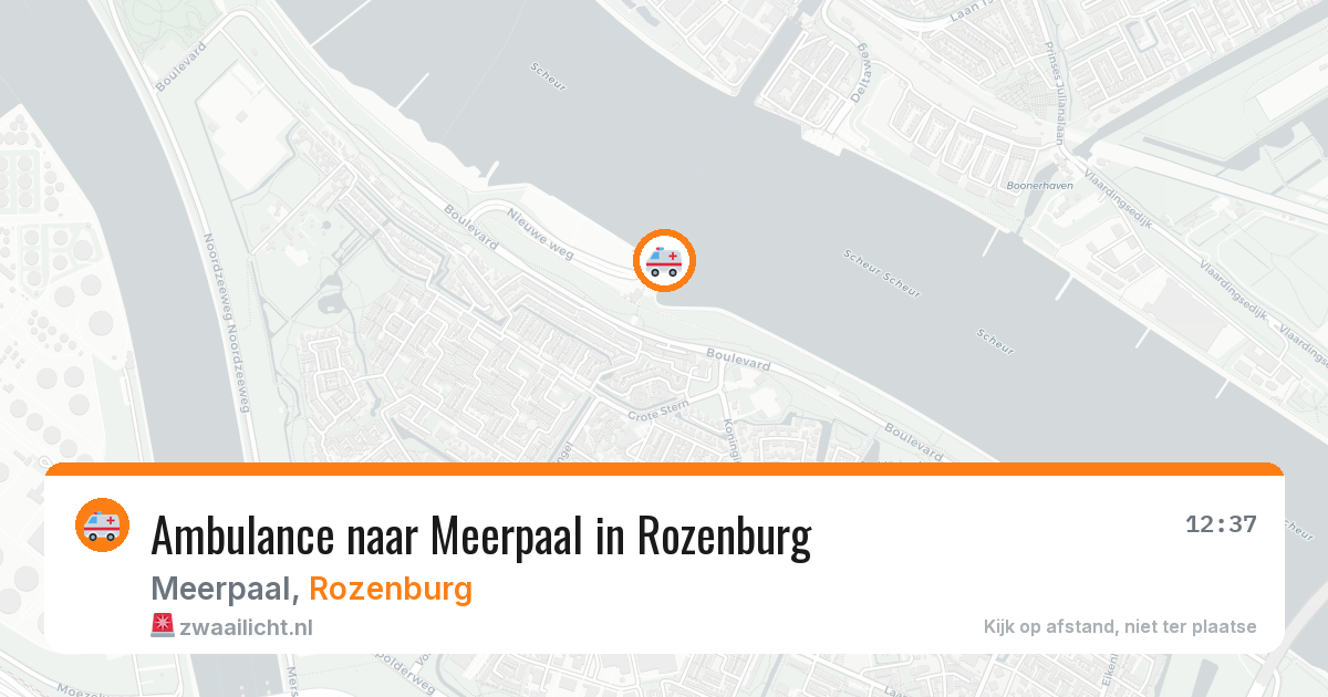 Ambulance naar Meerpaal in Rozenburg — 1 apr 2026
