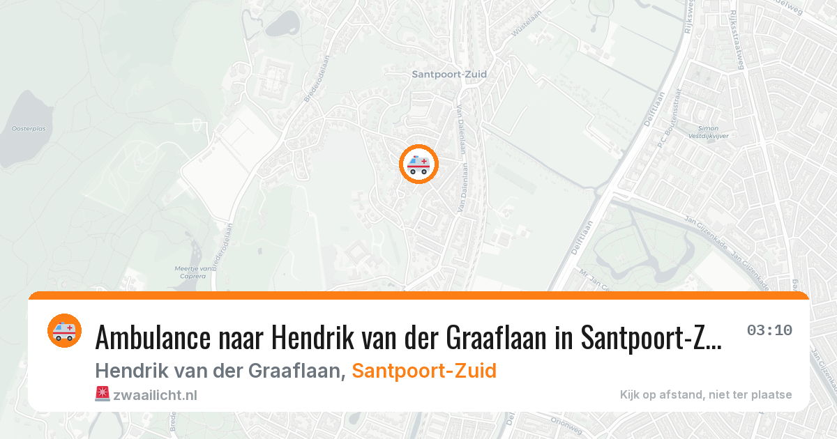 Ambulance naar Hendrik van der Graaflaan in Santpoort-Zuid — 11 jun 2026